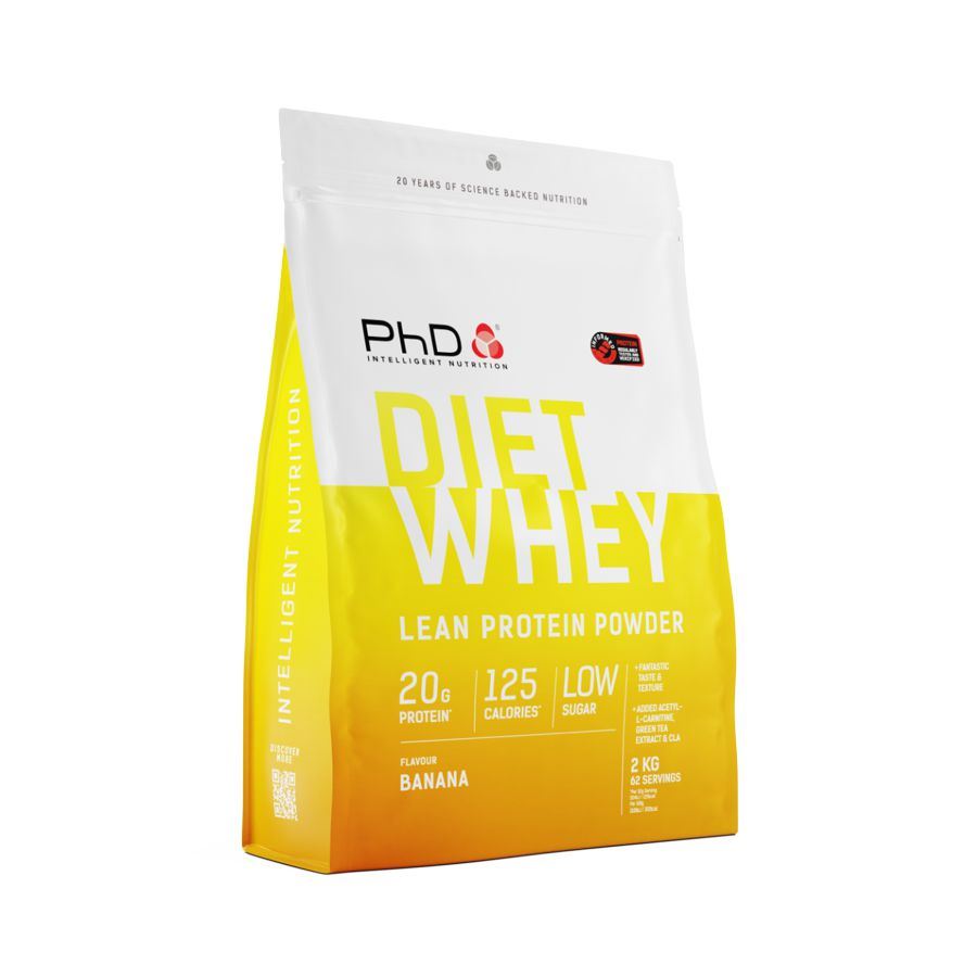 PHD Nutrition Limited Diet Whey 2 kg banán + šejkr ZDARMA