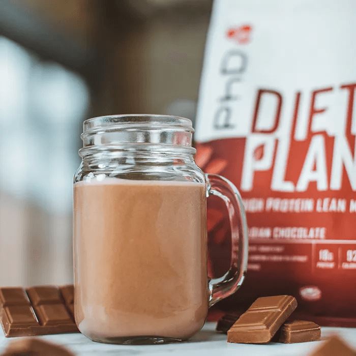 PhD Nutrition Diet Plant Protein 1 kg belgická čokoláda + šejkr ZDARMA