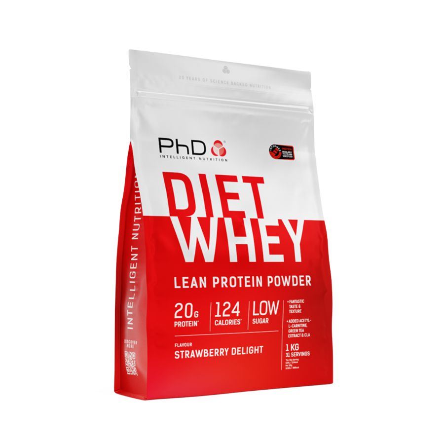 PHD Nutrition Limited Diet Whey 2 kg jahoda + šejkr ZDARMA
