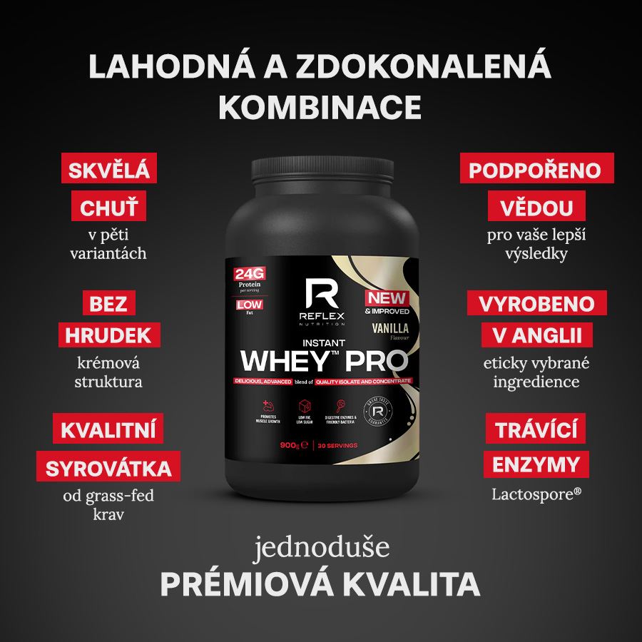 Reflex Nutrition Instant Whey PRO 900g vanilka