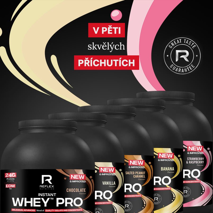 Reflex Nutrition Instant Whey PRO 2,2kg vanilka + Magnesium 90 kapslí ZDARMA