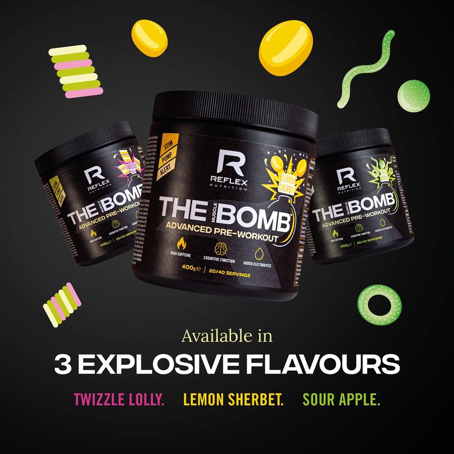 Reflex Nutrition The Muscle BOMB 400g twizzle lolly