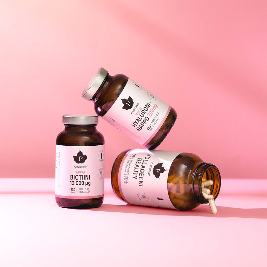 Puhdistamo Collagen Beauty 2 x 120 kapslí + 60 kapslí ZDARMA (Kolagenové peptidy Verisol®)