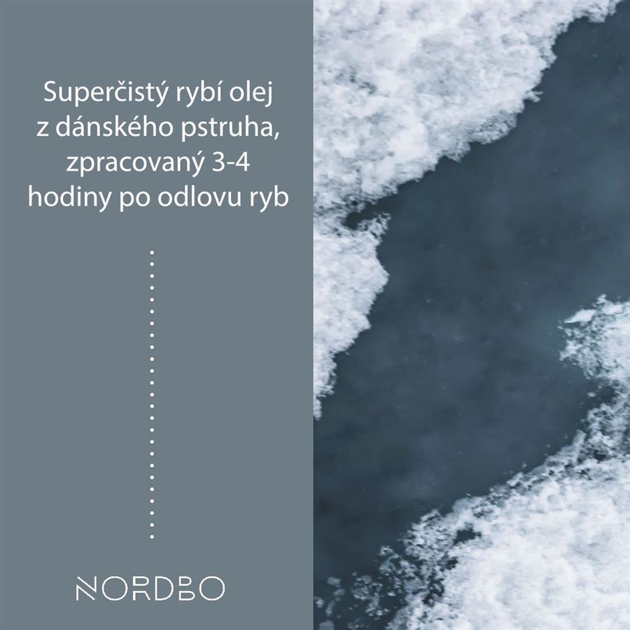 Nordbo Scandinavian Omega 3 Trout Oil 120 kapslí