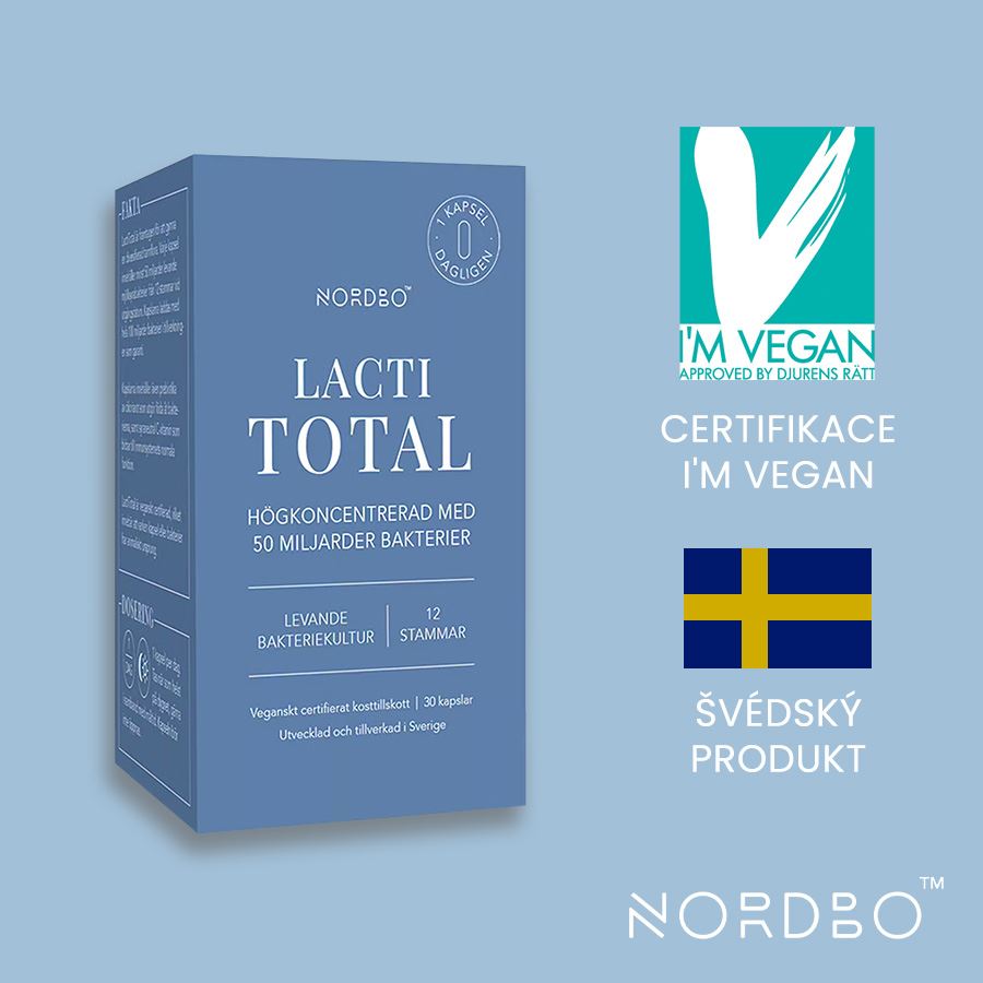 Nordbo Lacti Total 30 kapslí (Probiotika) SK