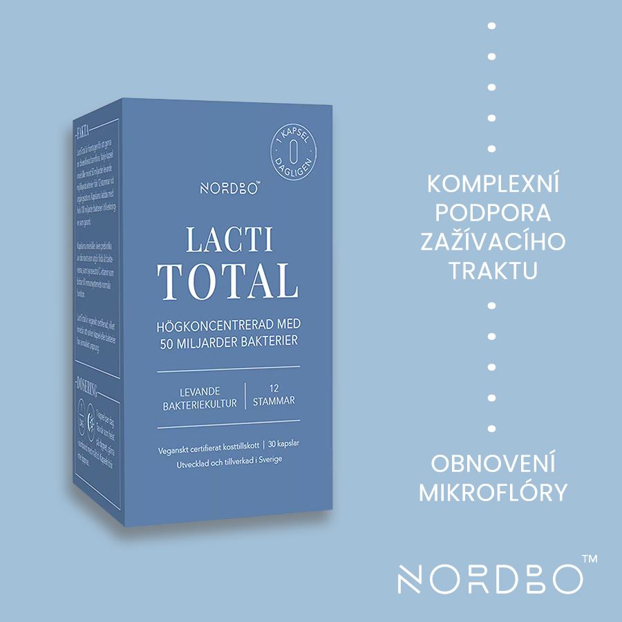 Nordbo Lacti Total 30 kapslí (Probiotika) SK