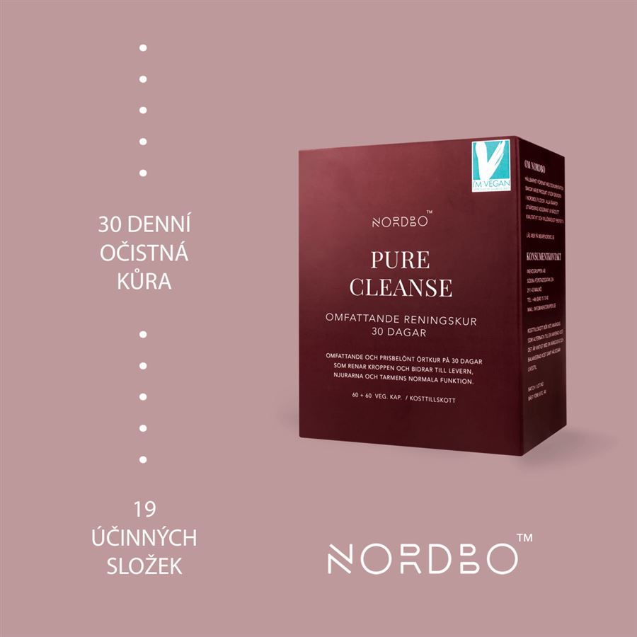 Nordbo Pure Cleanse 120 kapslí (Detox)