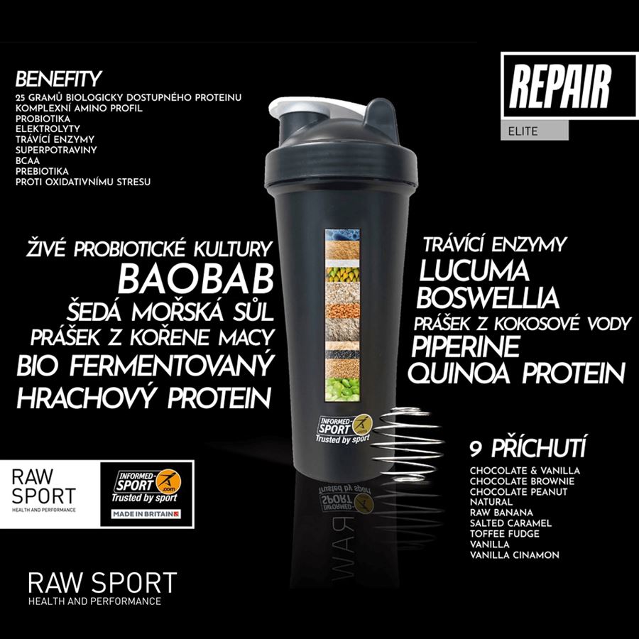 Raw Sport Elite Repair Plant Protein 1kg toffee fudge