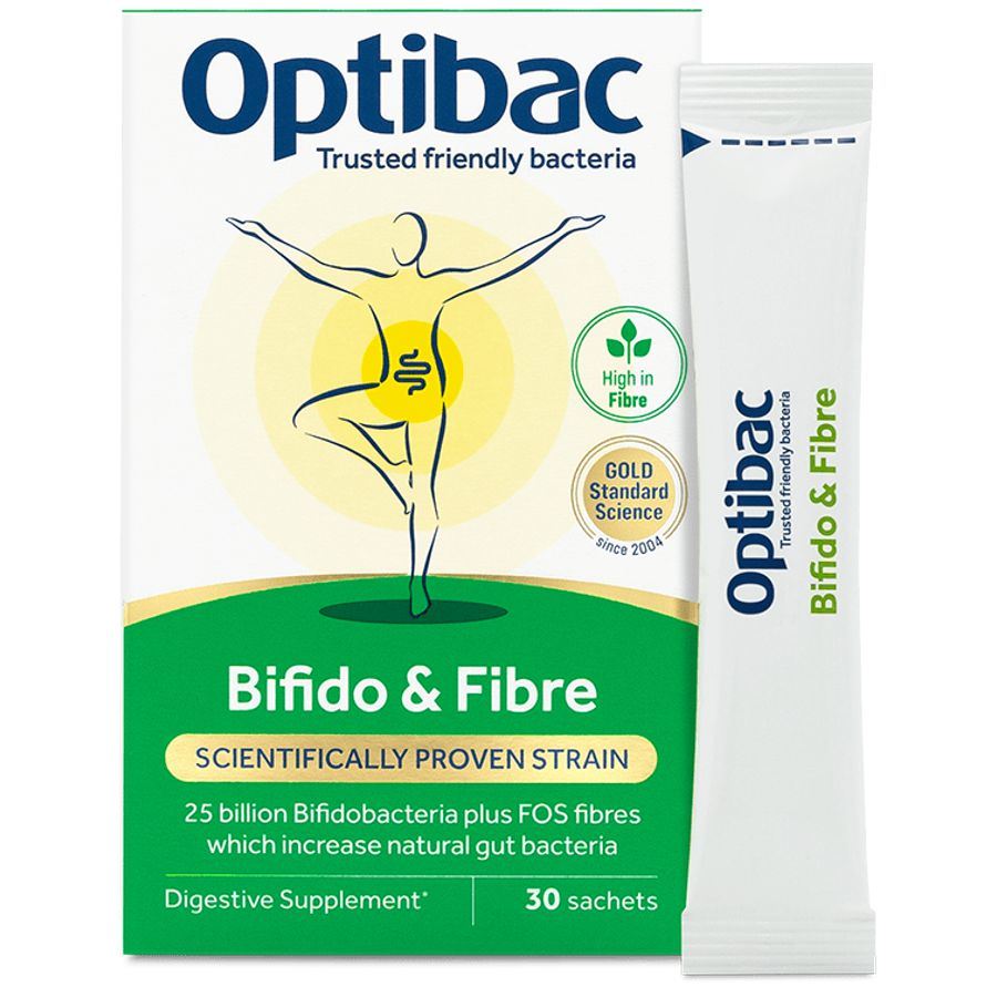 Optibac Bifido and Fibre (Probiotika pro vyprazdňování) 30 x 6 g sáček