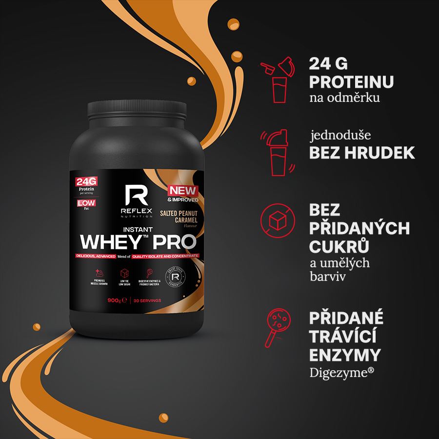 Reflex Nutrition Instant Whey PRO 900g slaný arašídový karamel