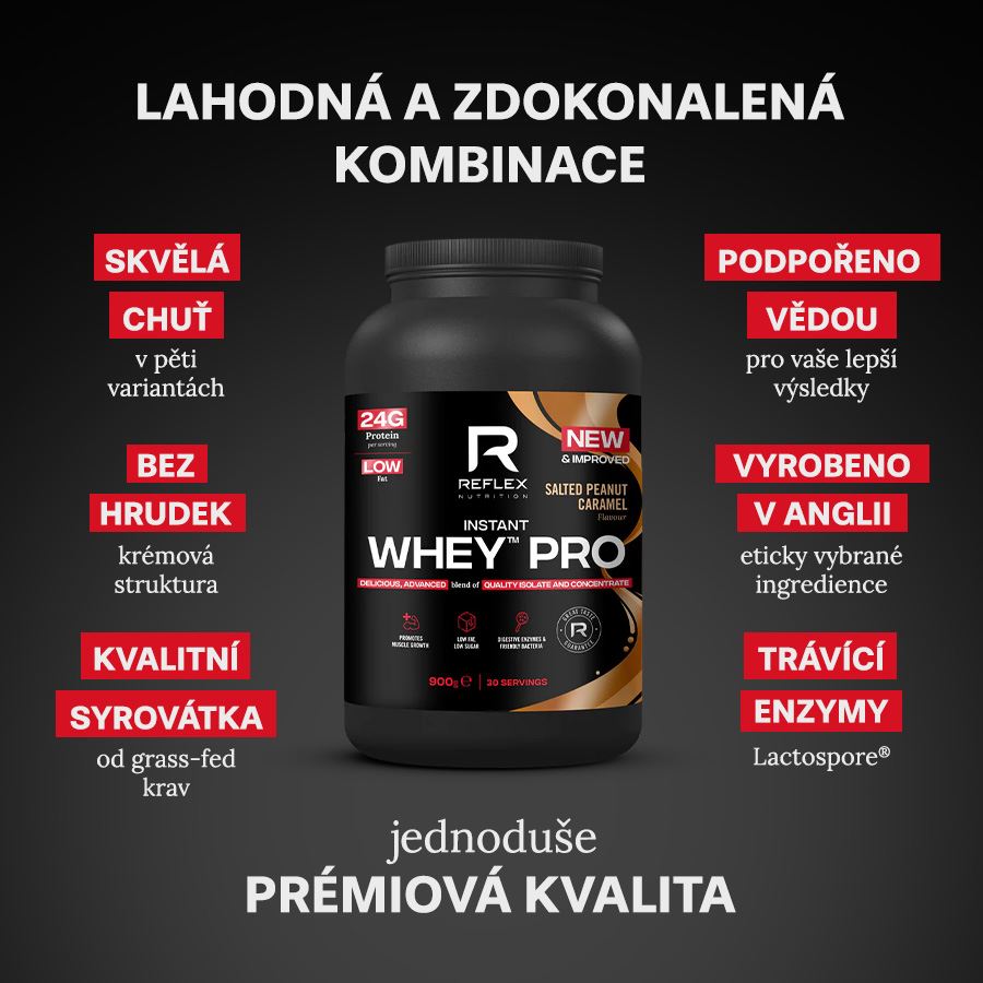 Reflex Nutrition Instant Whey PRO 900g slaný arašídový karamel