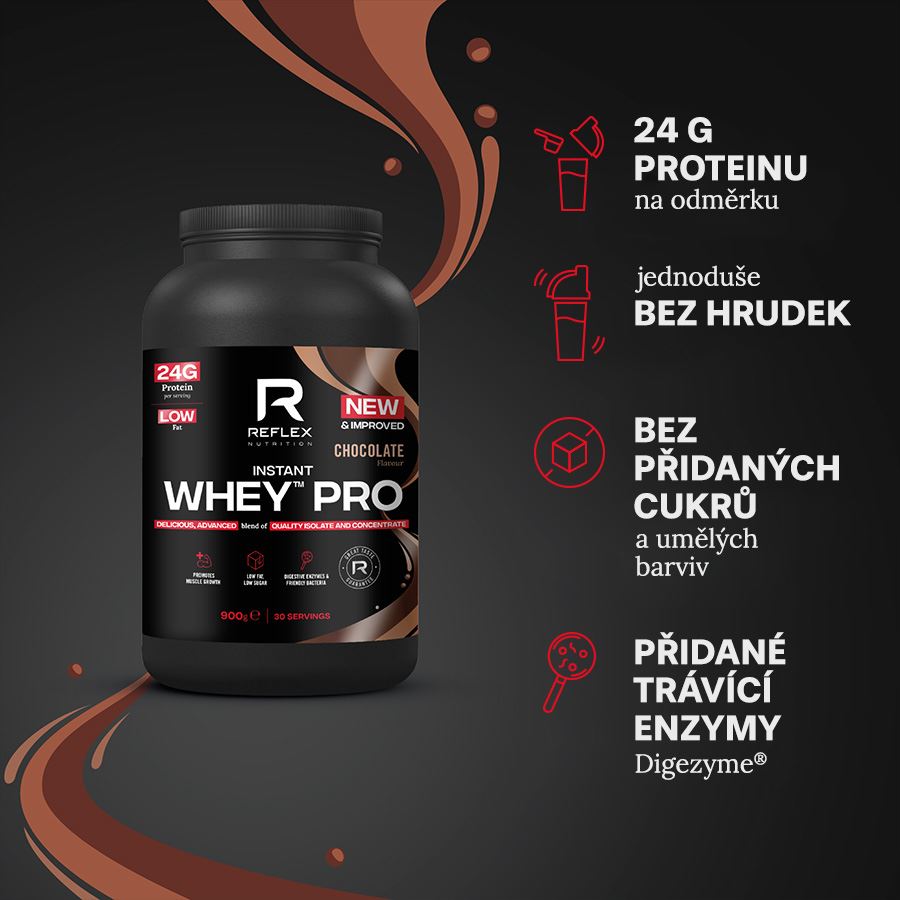 Reflex Nutrition Instant Whey PRO 900g čokoláda