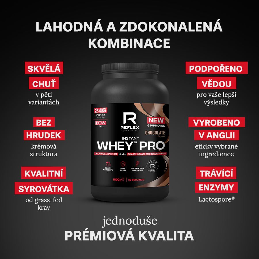Reflex Nutrition Instant Whey PRO 900g čokoláda
