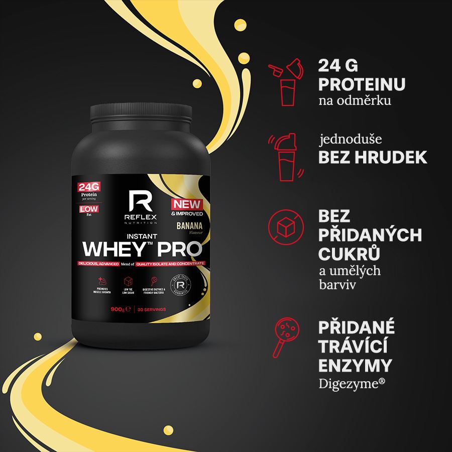 Reflex Nutrition Instant Whey PRO 900g banán