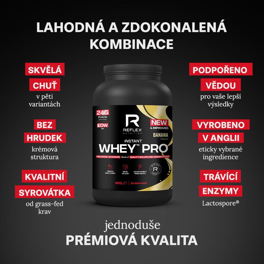 Reflex Nutrition Instant Whey PRO 900g banán