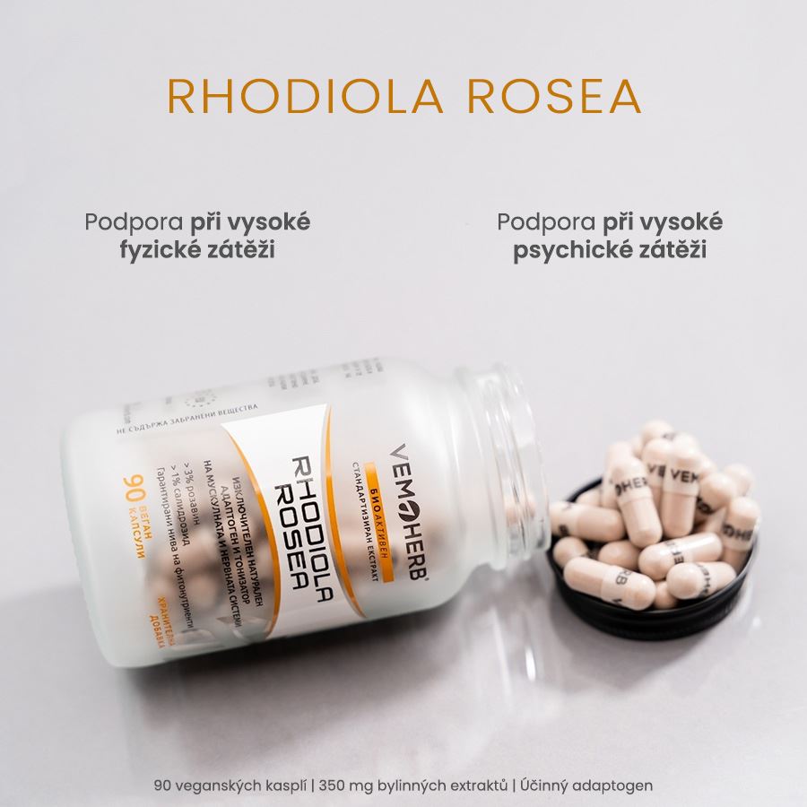 VemoHerb Rhodiola Rosea 90 kapslí