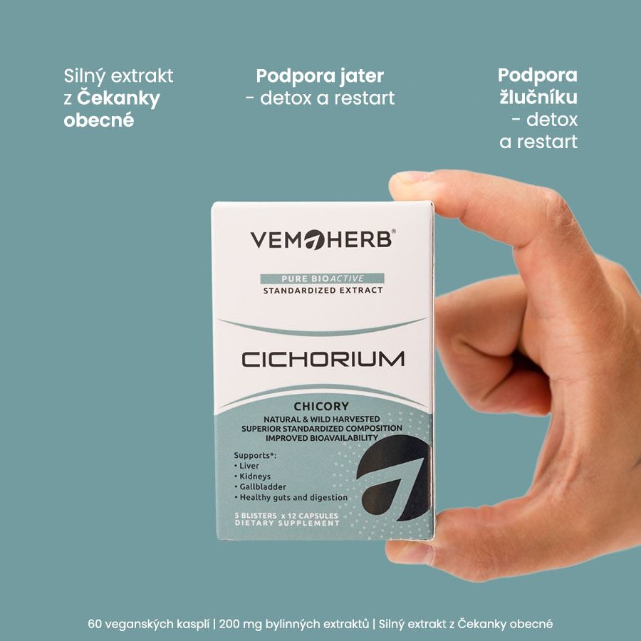 VemoHerb Cichorium 60 kapslí (Čekanka obecná)