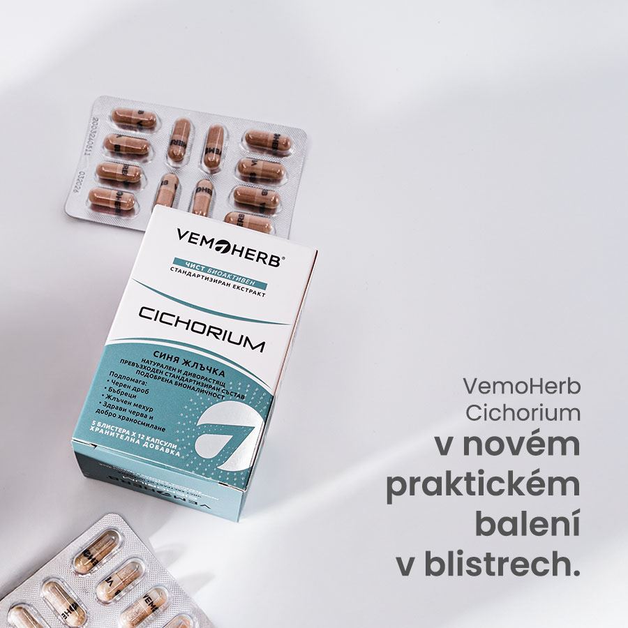VemoHerb Cichorium 60 kapslí (Čekanka obecná)