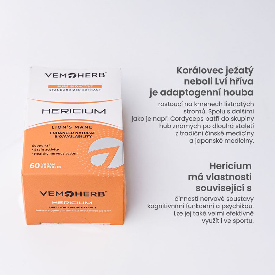 VemoHerb Hericium 60 kapslí