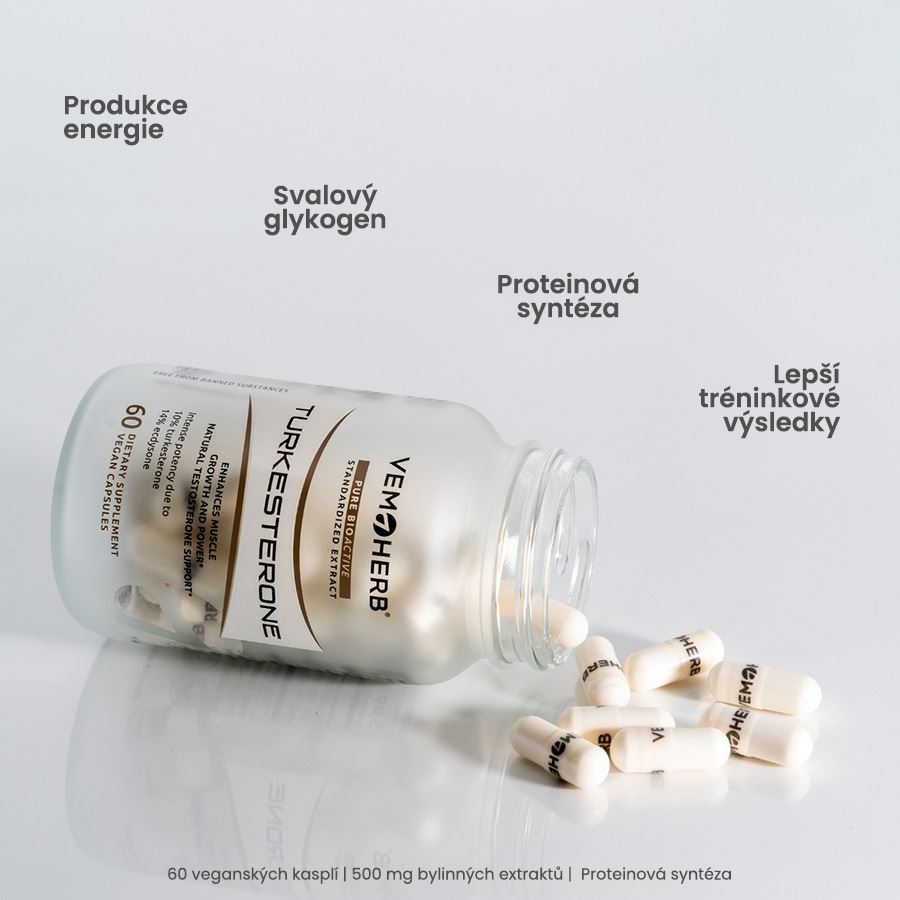 VemoHerb Turkesterone 60 kapslí