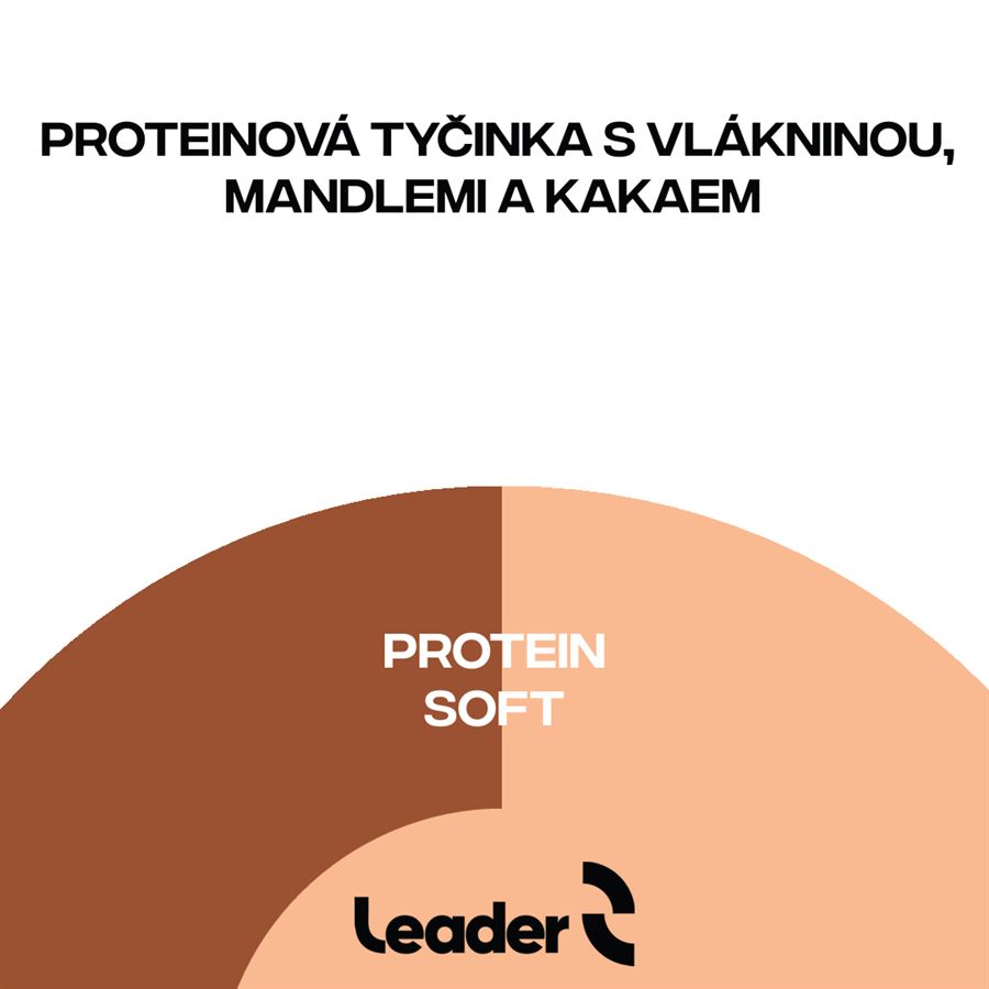 Leader Soft Protein Bar 60 g čokoládové brownie