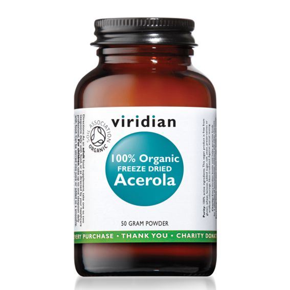 Viridian Acerola 50g Organic (Malpígie Bio)