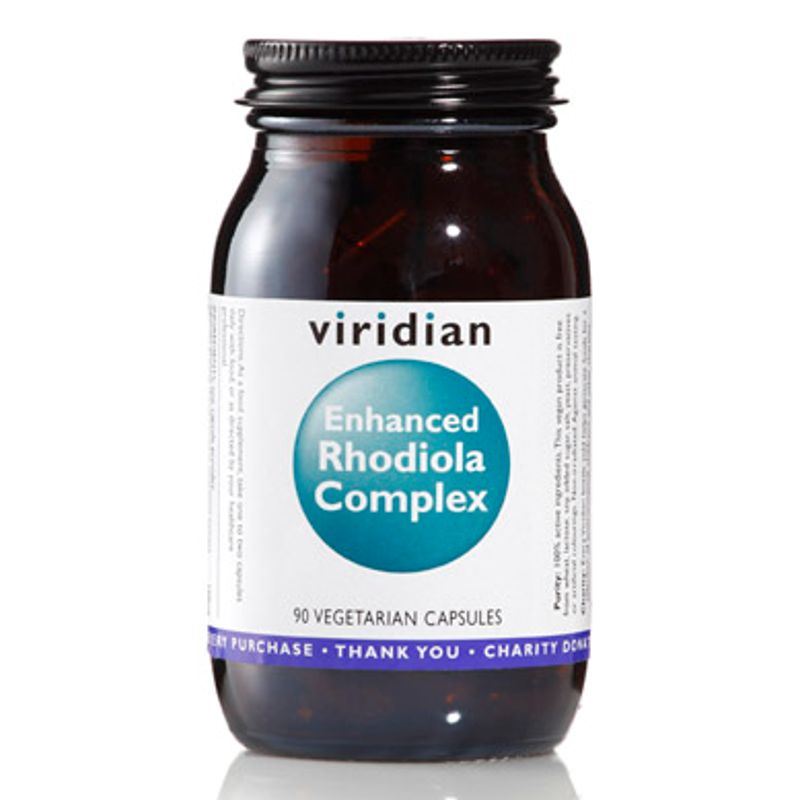 Viridian Enhanced Rhodiola Complex 90 kapslí (Komplex Rozchodnice růžové s adaptogeny)