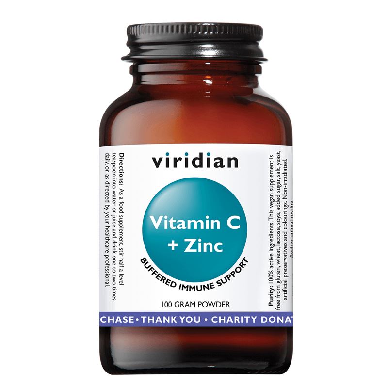 Viridian Vitamin C + Zinc 100g