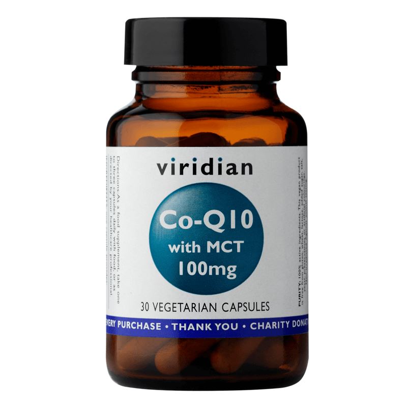 Viridian Coenzym Q10 with MCT 100mg 30 kapslí