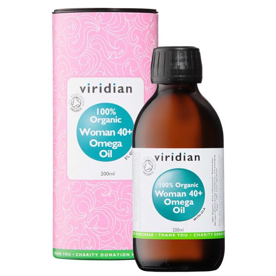 Viridian Woman 40+ Omega Oil 200ml Organic