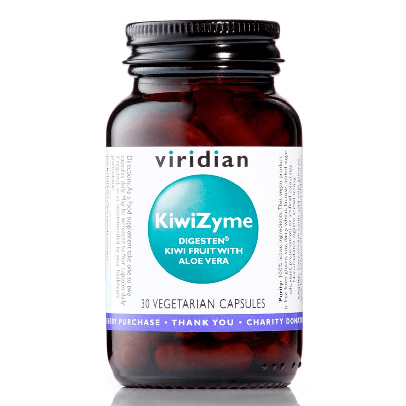 Viridian KiwiZyme 30 kapslí (Trávicí enzymy a vláknina)