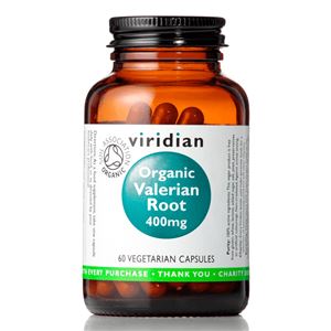 Viridian Valerian Root 400mg 60 kapslí Organic
