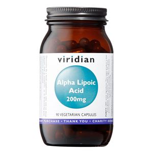 Viridian Alpha Lipoic Acid 200mg 90 kapslí (Kyselina alfa lipoová - ALA)