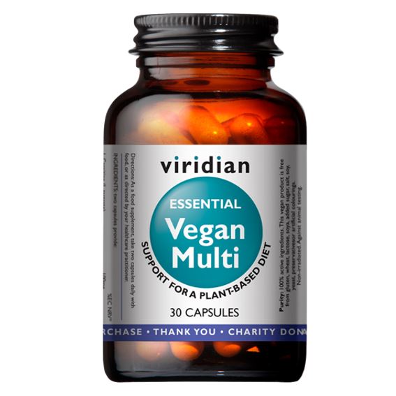 Viridian Vegan Multi 30 kapslí (Multivitamin pro vegany)