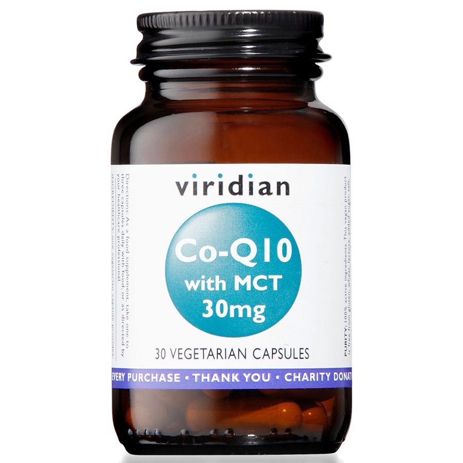 Viridian Co-enzym Q10 with MCT 30mg 30 kapslí