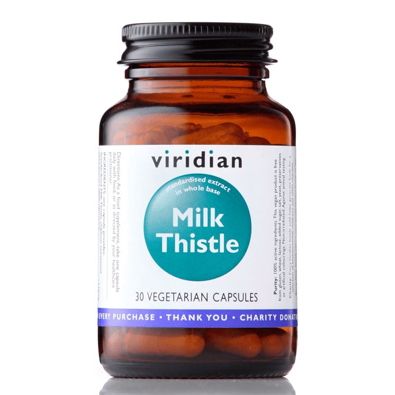 Viridian Milk Thistle 30 kapslí (Ostropestřec mariánský)