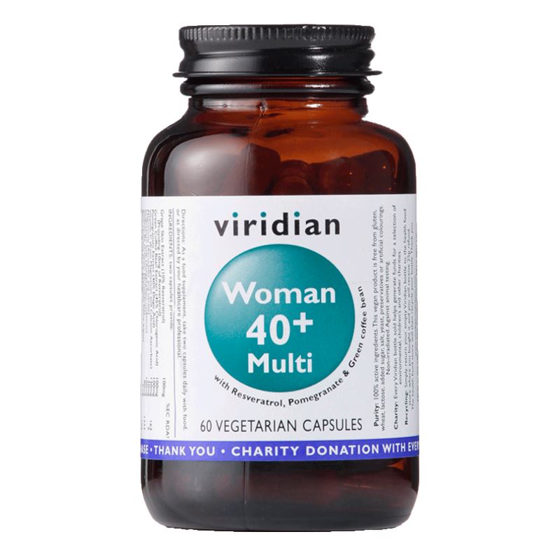 Viridian 40+ Woman Multivitamin 60 kapslí (Natural multivitamín pro ženy)