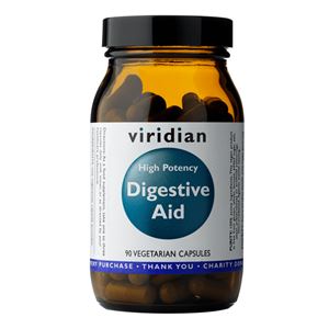 Viridian High Potency Digestive Aid 90 kapslí (Enzymy, betain, zázvor a máta)