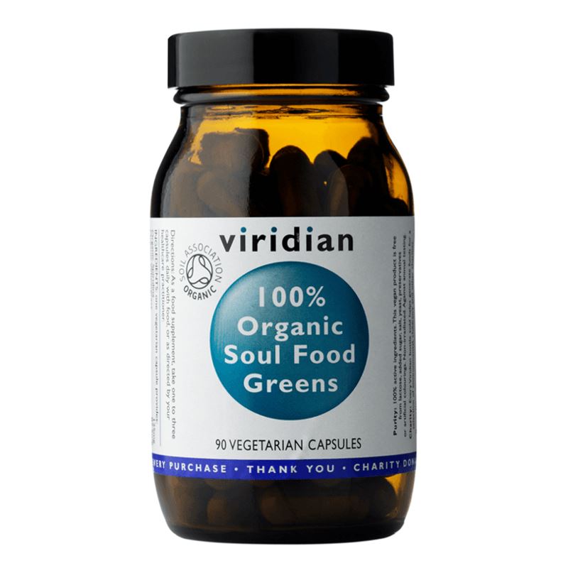 Soul Food Greens 90 kapslí Organic (Směs zelených superpotravin)