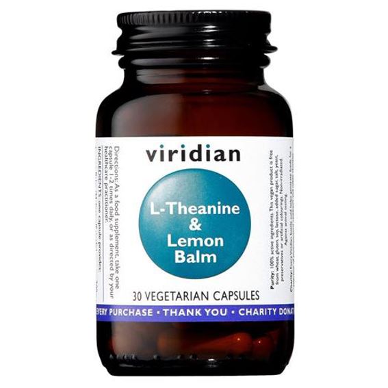 Viridian L-Theanine and Lemon Balm 30 kapslí (L-Theanin s meduňkou)