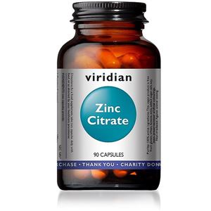 Viridian Zinc Citrate 90 kapslí (Zinek)