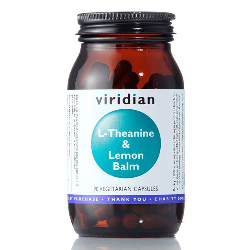Viridian L-Theanine and Lemon Balm 90 kapslí (L-Theanin s meduňkou)