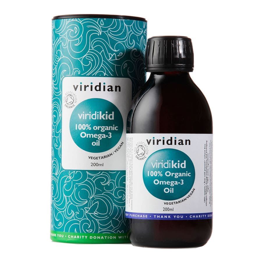 Viridian Viridikid Omega 3 Oil 200ml Organic (Bio Omega 3 olej pro děti)