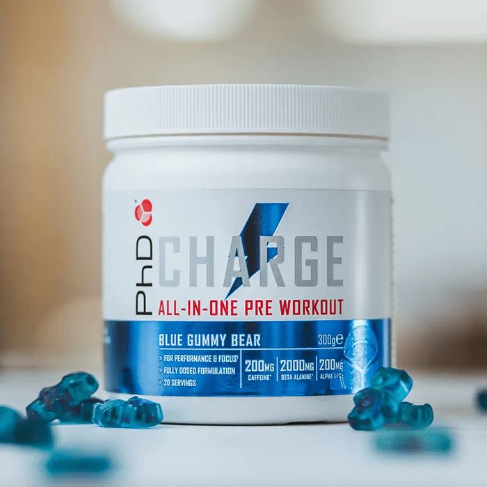 Charge Pre-Workout 300g blue gummy bear