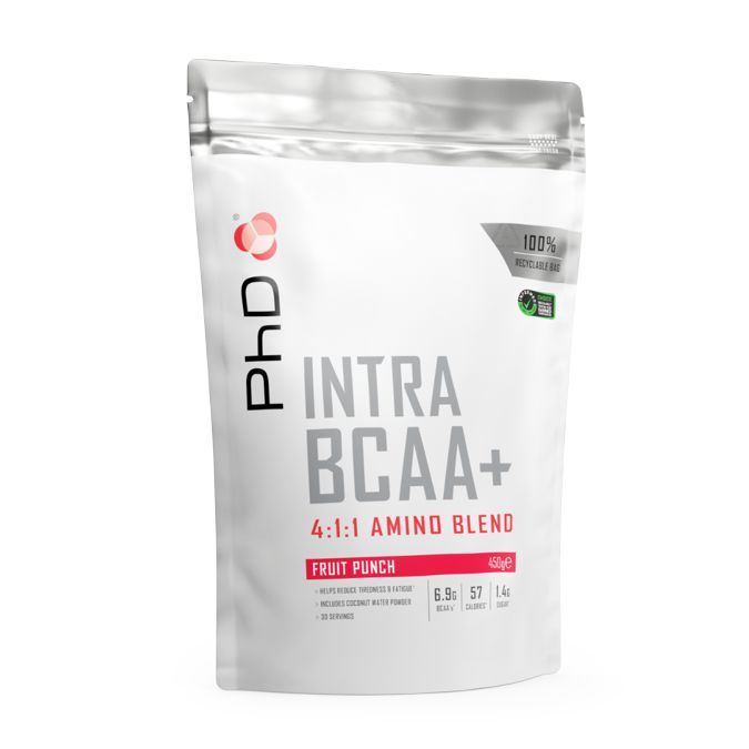 PhD Nutrition Intra BCAA+ 450g fruit punch