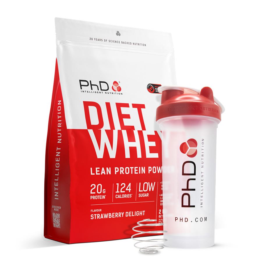 Diet Whey 2 kg jahoda + šejkr ZDARMA