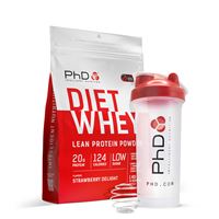 Diet Whey 1 kg jahoda + šejkr ZDARMA