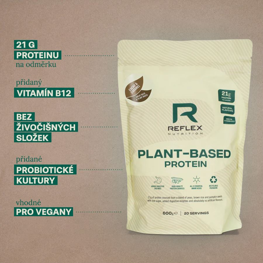 Plant Based Protein 600g cacao & caramel 