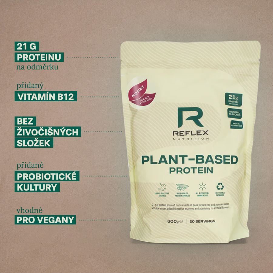 Plant Based Protein 600g wild berry 