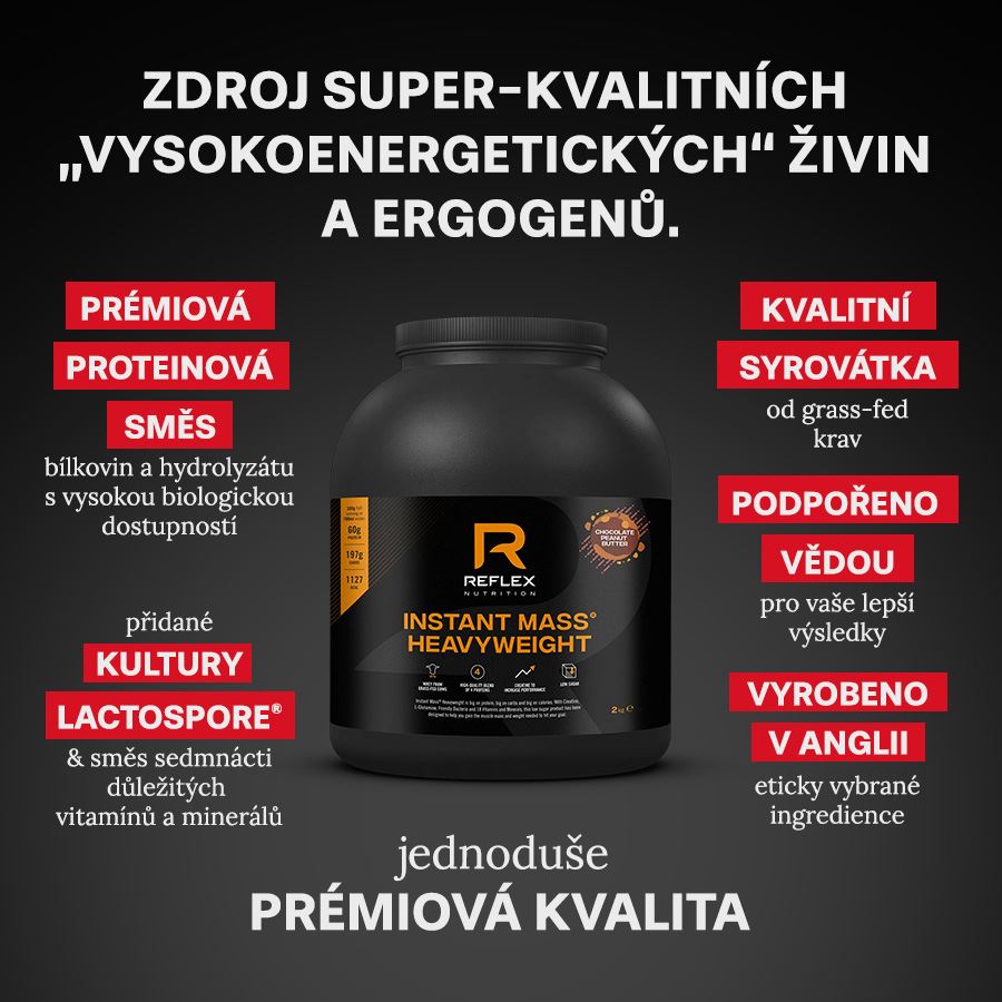 Instant Mass Heavy Weight 2kg čokoláda arašídové máslo